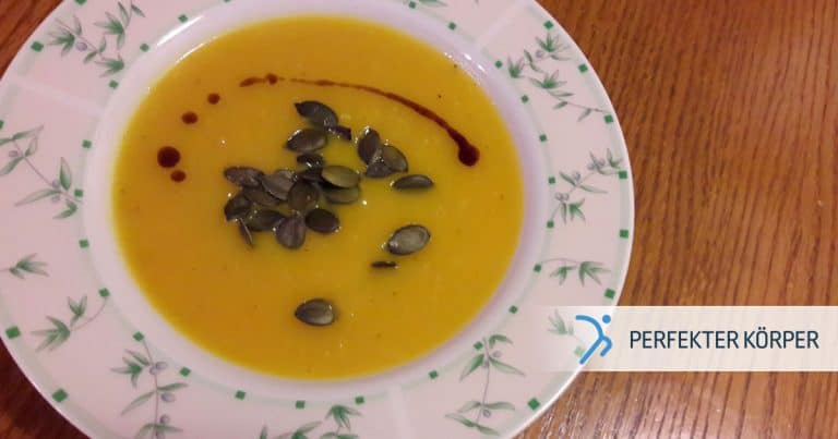 Herbstliche Kürbissuppe - Perfekter Körper