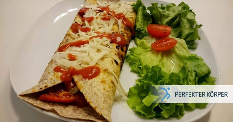 Selbstgemachte Tortillas mit Thunfisch und Gemüse - Perfekter Körper