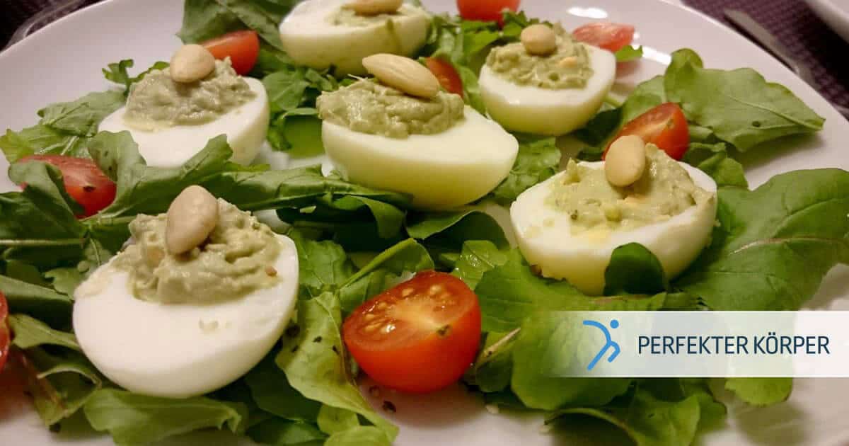 Gefüllte Avocado-Eier - Perfekter Körper